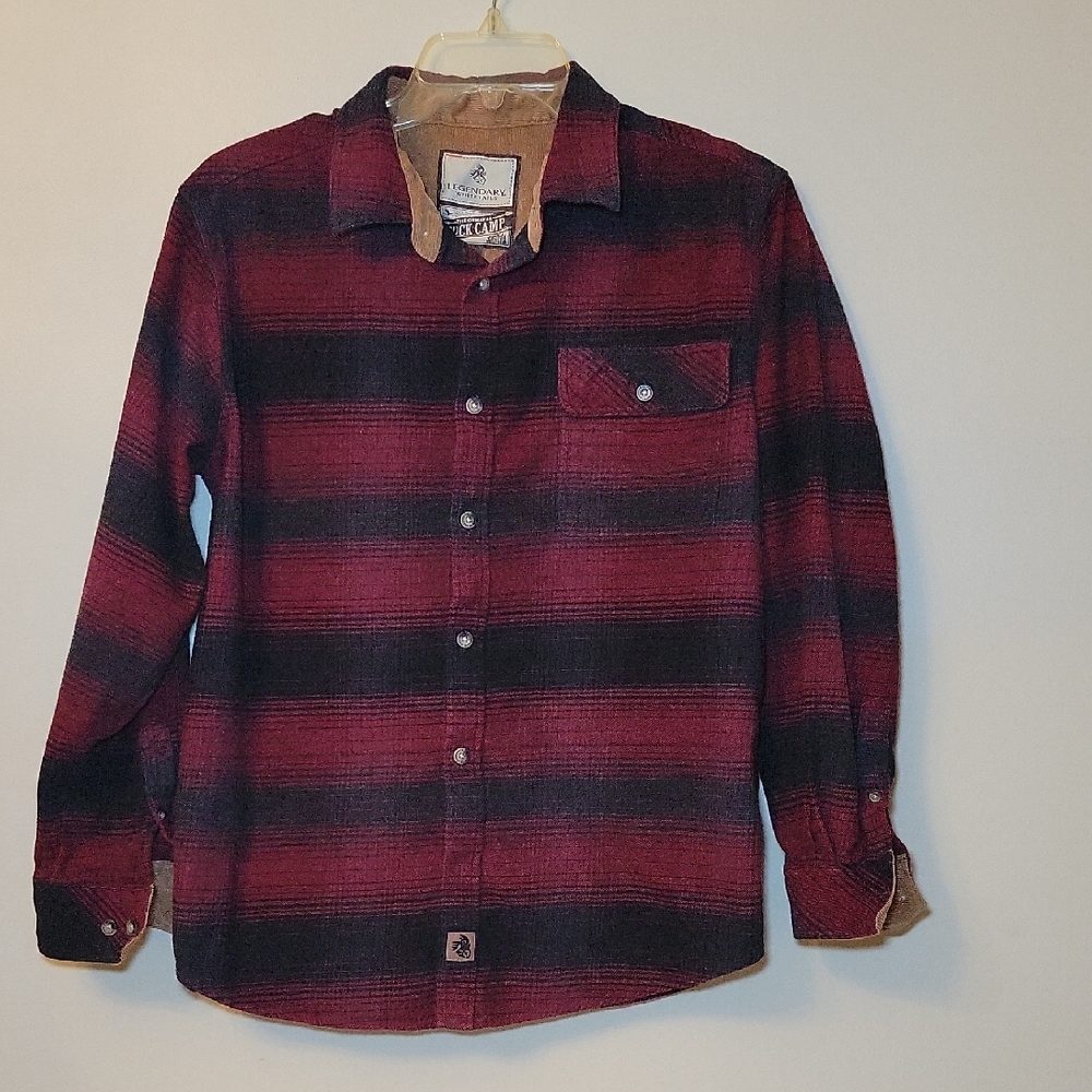 Legendary Whitetails Red and Black Flannel Shirt‎ Woman's Lg.